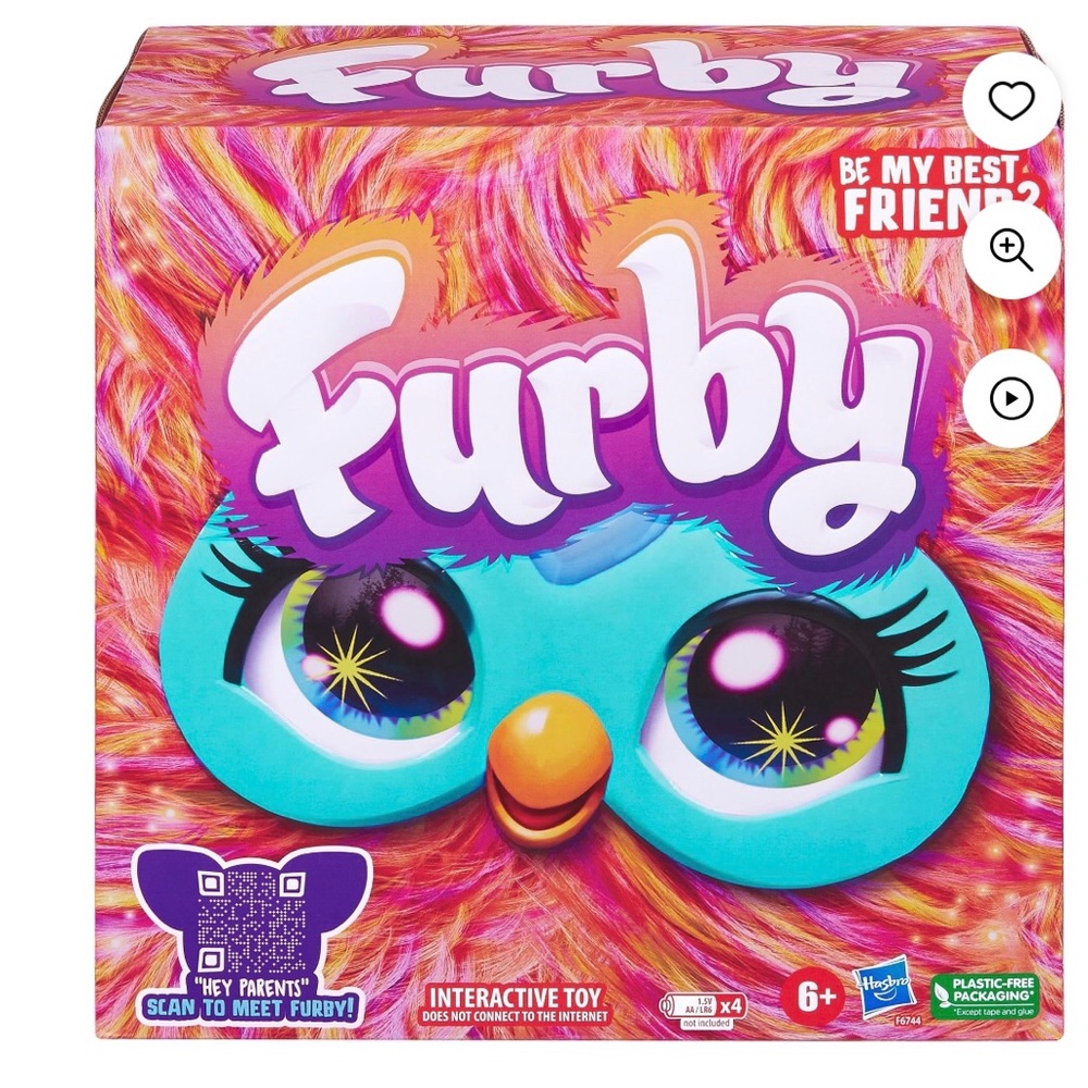 Adorable New Furby Purple, 15 Fashion Accessories, Interactive Plush Toy